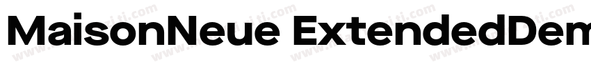 MaisonNeue ExtendedDemiBold字体转换